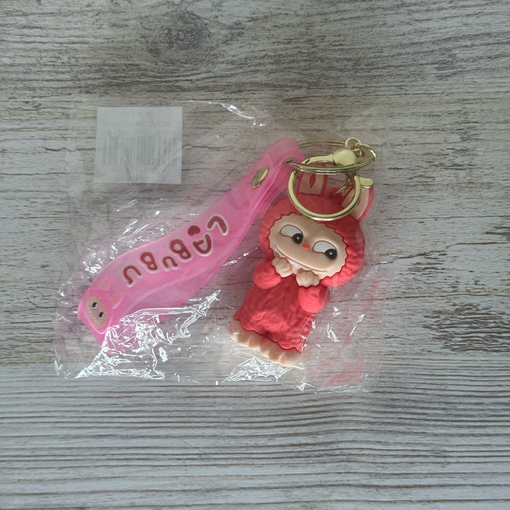 Pink Labubu Keychain/bag charm